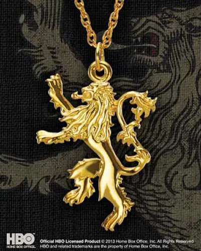 Figurine game of thrones lannister pendant